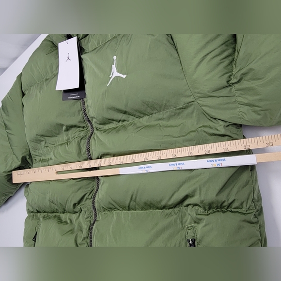 Nike Jordan Essentials Poly Puffer Jacket Sky Olive FB7331 340 Men's Size M New - Picture 7 of 9